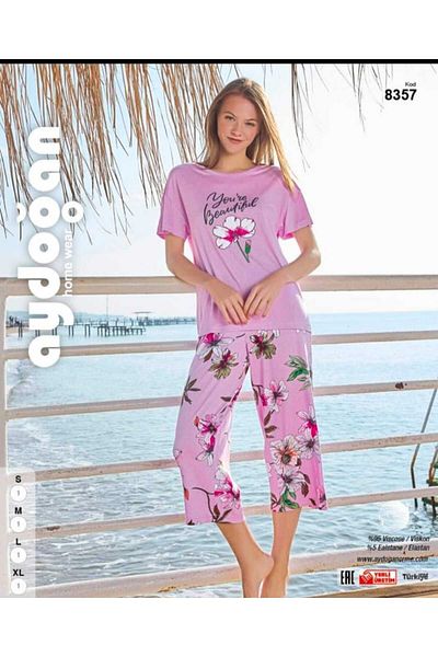 Aydoğan Summer Viscose Capri Model
