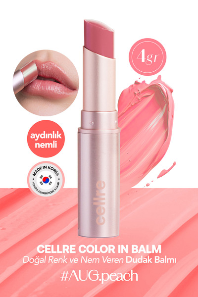 CELLRE Doğal Renk ve Nemli Kore Dudak Balmı CELLRE Color in Balm
