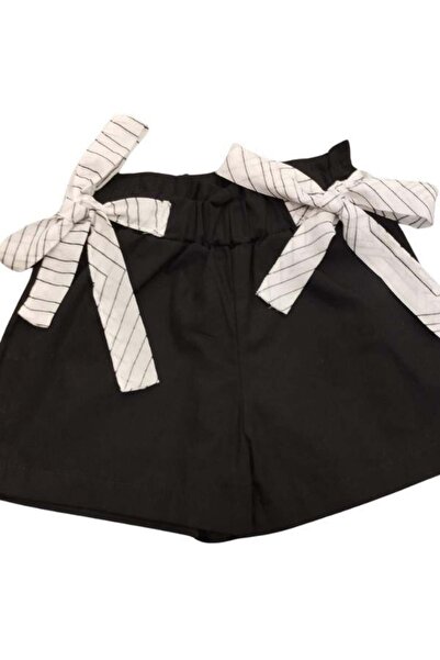 Çikoby Striped Woven Shorts for Baby Girl