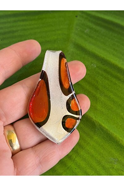 Gönülden Tasarım Ръчно рисувано колие Eriteleli - аксесоар за стъклени бижута