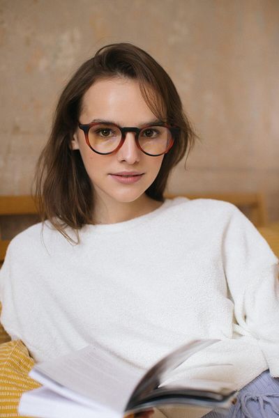 Bilge Karga Amora Matt Leopard - Blue Light Protective Glasses
