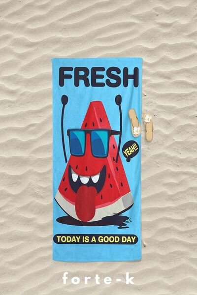 Fortek Home Πετσέτα θαλάσσης μεγάλου μεγέθους 75*150 CM - Καλοκαίρι