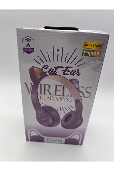 spotpazari Kedi Kulaklık Cat P47 Bluetoothlu Uyumlu