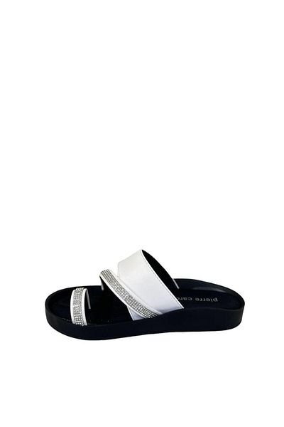 Pierre Cardin Pi̇ERRE CARDi̇n 3510 - Women's Flip Flops with Stone DeTail