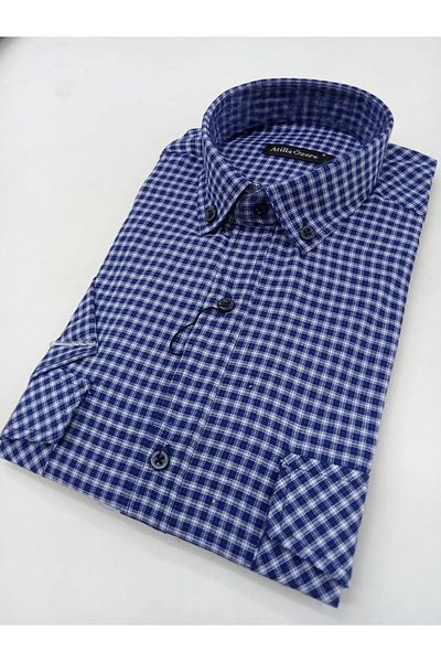 ATİLLA ÖZER Κλασικό Loose Relaxed Fit Διπλές τσέπες με καπάκι με κουμπί μακριά μανίκια