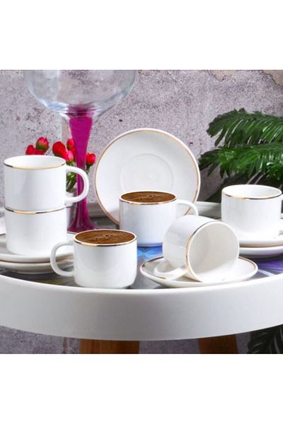 Kosova New Bone 100 cc 6-Piece Cup Set Gilded BYZ-041