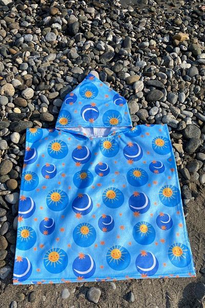 Dotamess Children's Poncho Beach Towel - Sea Towel