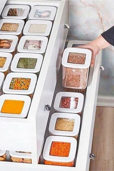 Rossel Premium Vip Ahmet Square Storage Container Transparent 3x1000 Ml Vp-314