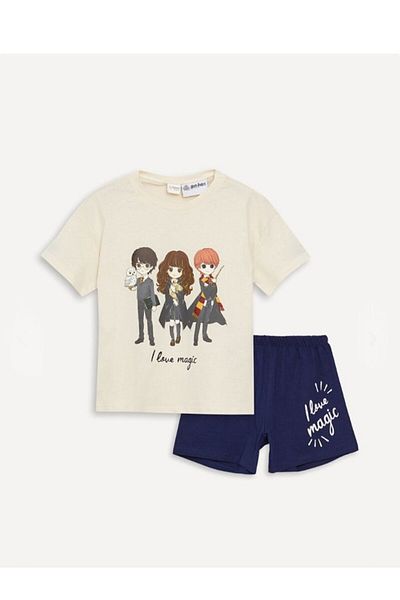 LC Waikiki Harry Potter Printed Children's Double Suit Set