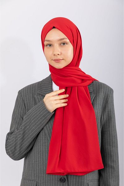 hijabchi Imported Medina Silk - Red