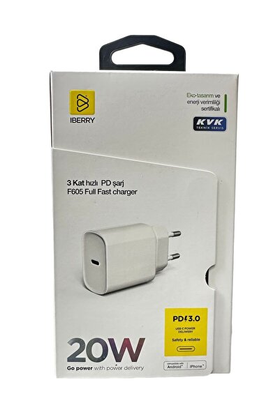 İBERRY 20W Type C PD şarj başlığı
