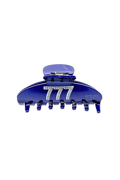 Roberta Lorenz 777 Stretchy Blue Latch Buckle with Stones, Quality Bone Material