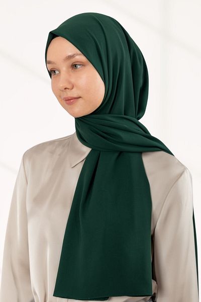 hijabchi Imported Medina Silk Shawl Soie De Medina Medinasilk Shawl Evening Dress Shawl - Emerald