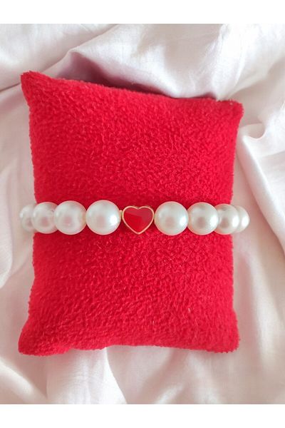 Nino Store Heart Prong Pearl Valentine's Day Gift Bijouterie Bracelet