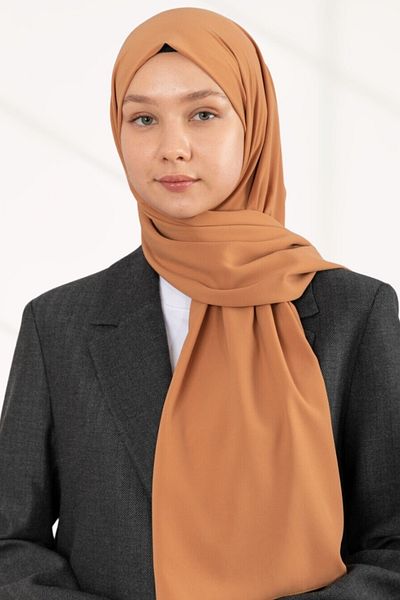 hijabchi Imported Medina Silk Shawl Soie De Medina Medinasilk Shawl Evening Dress Shawl - Amber