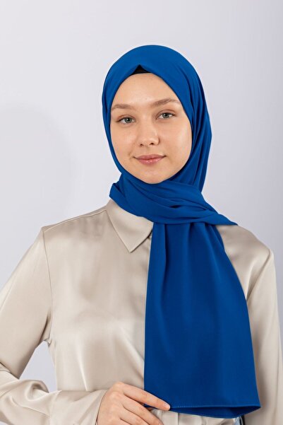 hijabchi Mătase Medina importată - Albastru de noapte