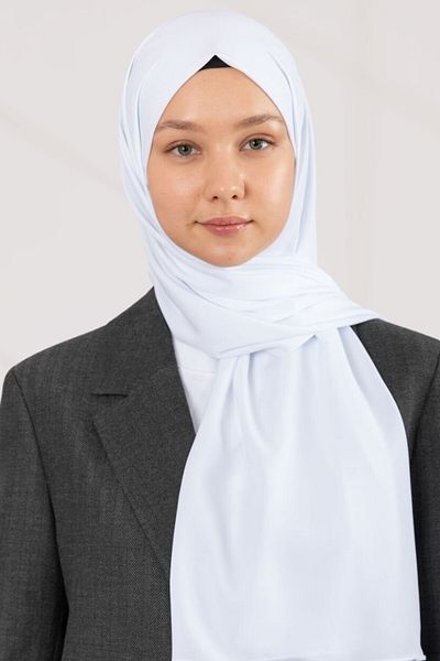 hijabchi Imported Medina Silk - White