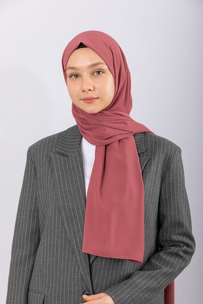 hijabchi Εισαγόμενο μετάξι Medina - Dusty Rose