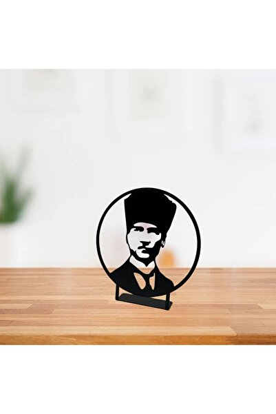 Genel Markalar - Ahşap Masa Üstü Biblo Atatürk Çerçeveli