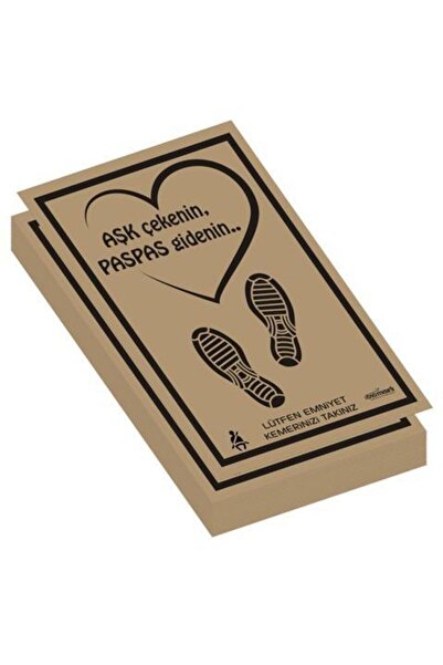 oto mısırlı Kraft Araç Araba Oto Paspas Kağıdı Baskılı 75 Adet