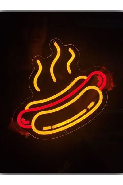 Neonyum HOT DOG SOSİSLİ NEON TABELA FAST FOOD NEON LED AYDINLATMA