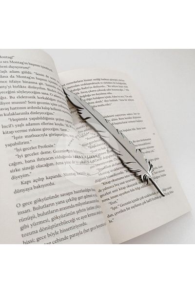 HAYALHANE AHŞAP Bookmark / Plexiglass Shiny Feather Bookmark