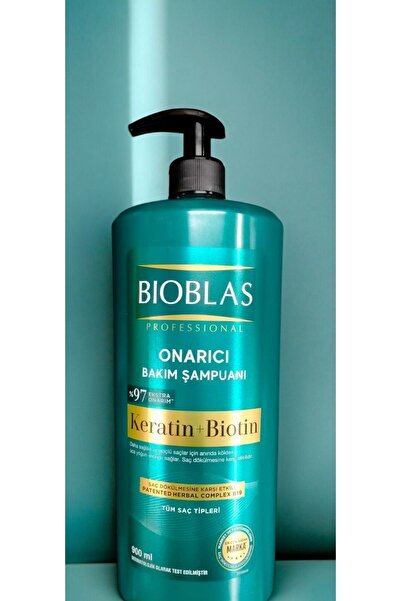 Bioblas Keratin + Biotin 900 Gr Professional Onarıcı Bakım Şampuanı % 97 Extra Onarım