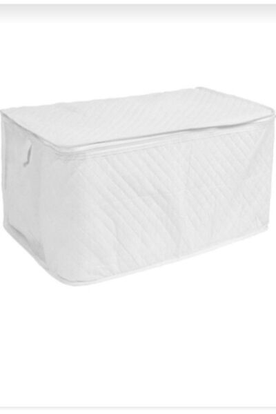 AYHOME Çeyizlik Eşya 4 Lü Hurç Seti Beyaz Hurç Yorgan Hurcu Mega Boy Hurç Baza Altı Hurcu