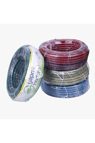 ozaslan Kalın Takviyeli Bahçe Hortumu Zebra Ev Ofis Bahçe Market Tipi 1/2" 20 Metre