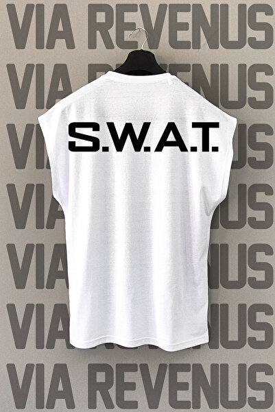 Vordevia SWAT Спортивна футболка з принтом на спині - без рукавів