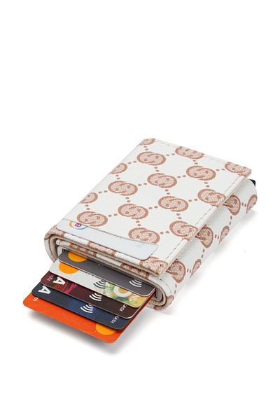 Newish Unisex Mechanism Patterned Wallet and Card Holder