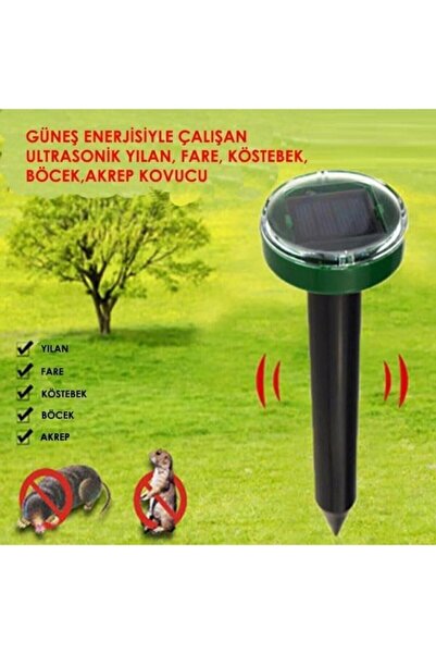 Schulzz Solar Güneş Enerjili Akrep,köstebek,yılan Fare Kovucu 900 M2 Etkili Y...