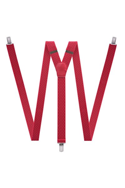 DWOY Κόκκινο πουά λεπτό παντελόνι για ενήλικες