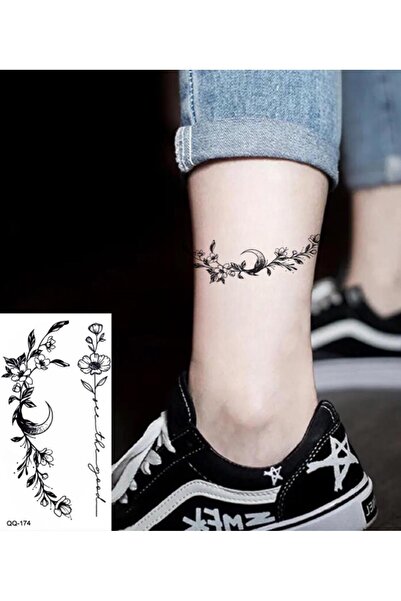 Mecit Tuhafiye ÇİÇEK AY MİNİ KOL BİLEK VUCUT GEÇİCİ DÖVME