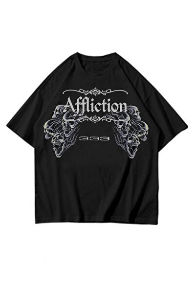 MAYDAY CULTURE Unisex Oversize Dtf εμπριμέ φούτερ με κουκούλα Affliction
