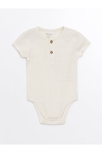LC Waikiki Lcw Crew Neck SnapBodyfor Baby Boy - Short Sleeve