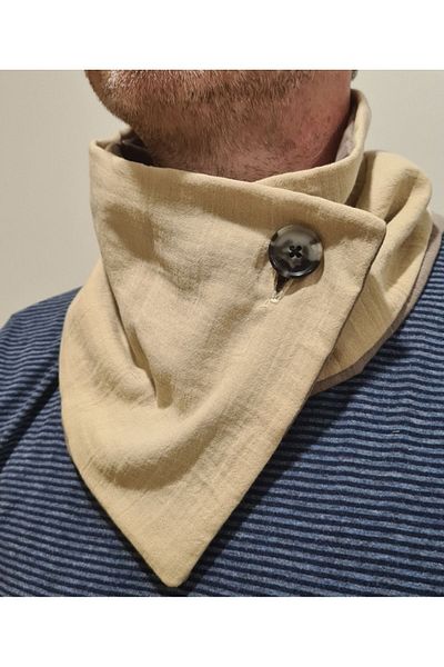 Leylace Summer Men's Muslin Cotton Fabric Neck Collar-8, Father's Day Gift
