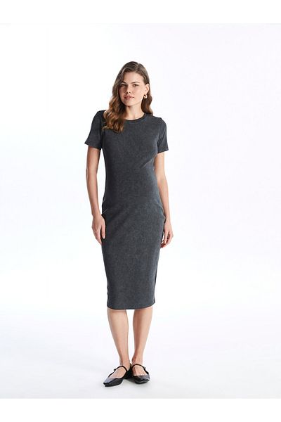 LC Waikiki Φόρεμα LCW Maternity Bodycon - Crew Neck, κοντό μανίκι