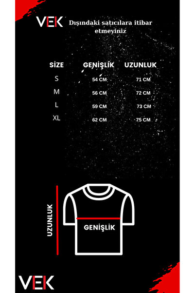 Uniquetex Ειδικό σχέδιο Cengizhan - Μπλουζάκι μεγάλου μεγέθους με μοτίβο Göktürk Alphabet