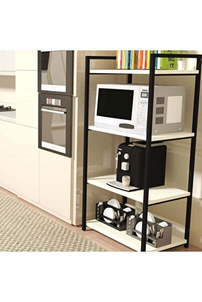 Yesst Delta Mutfak 4 Raflı Beyaz