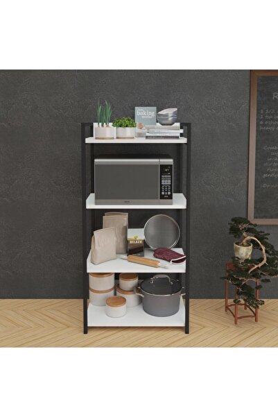 Yesst Delta Mutfak 4 Raflı Beyaz