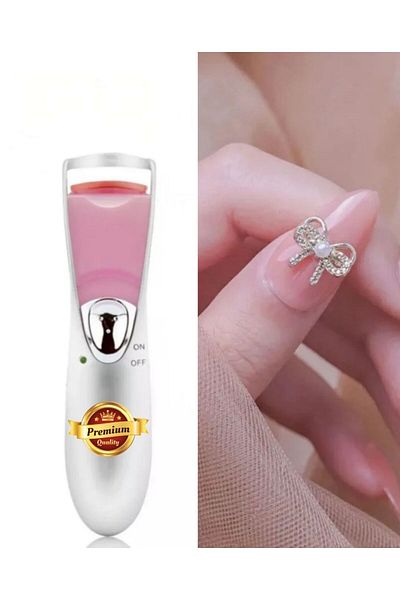 Beauty Box Premium Series - Double Hearing and Pearl Eyelash Ribbon, Nail Decoration Gift