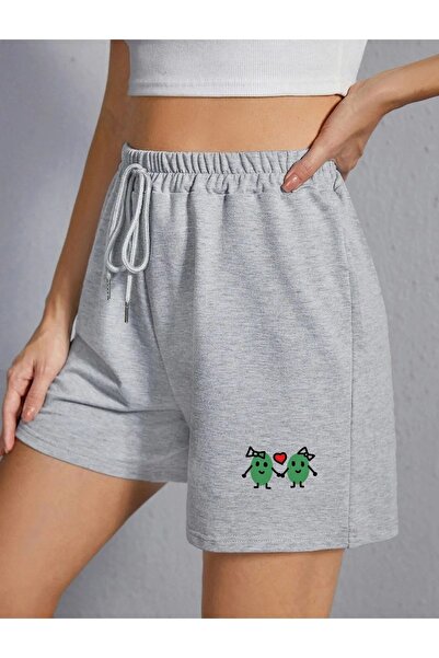 DAXİS Sportwear Company Kadın Kısa Baskılı Şort