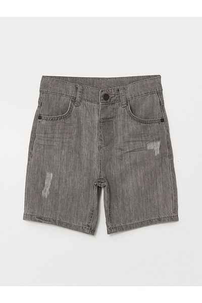 LC Waikiki LCW Baby Boy Jean Shorts - Basic Model with Elastic Waist