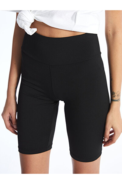 LC Waikiki LCW Kadın Beli Lastikli Ekstra Dar Fit Düz Şort Tayt