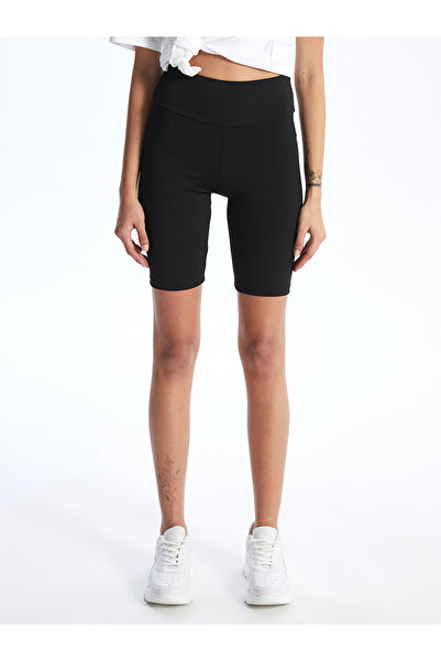 LC Waikiki LCW Kadın Beli Lastikli Ekstra Dar Fit Düz Şort Tayt