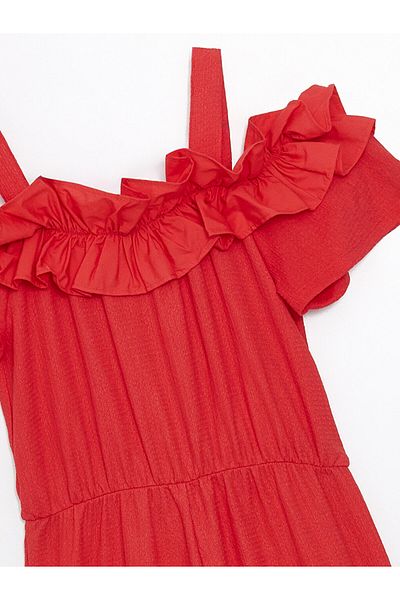 LC Waikiki Girl's LCW Boat Neck Jumpsuit
