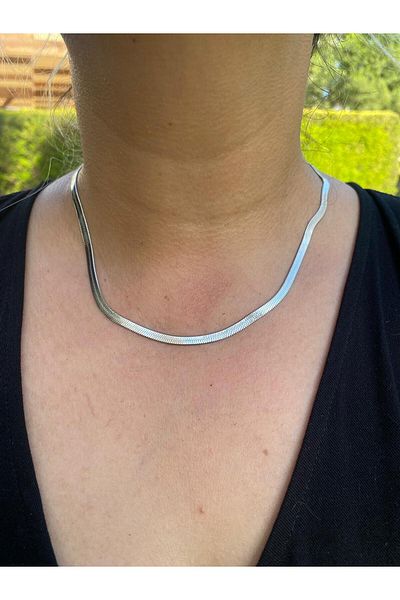 stainless steell قلادة إيطالية 40 سم