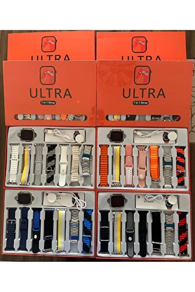 xonex Akıllı Saat Watch 8 Ultra Plus 7 Farklı Kordon Hediyeli