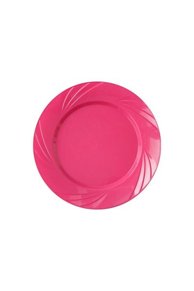 Lette Mica Round Plate Hard Plastic Plate 6 Pieces
